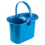 Balde Retangular Com Espremedor Azul 14l