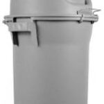 Balde 52l Cinza Com Tampa Basculante Cinza